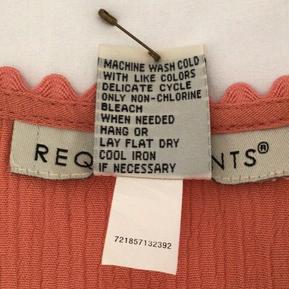 Requirements - orange/rust brown skirt and top set with matching earrings - Picture 14 of 15